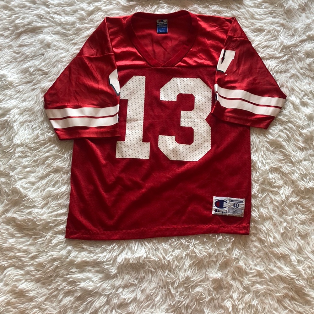 Wisconsin Badgers football jersey. Check photo for more information